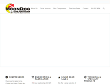 Tablet Screenshot of moondogdive.com